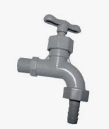 CANILLA PVC GRIS C/ VALVULA